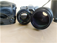 ست دوربین Fujica AX-5 با لنز نرمال و تله